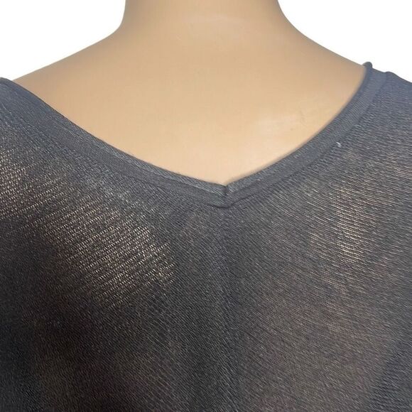 Zara light weight black top sweater pearls S - Picture 7 of 13